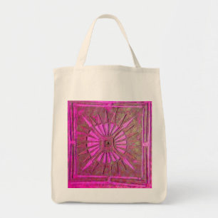 MORNING STAR Rosa,Fuchsia Black, Monogram Tygkasse