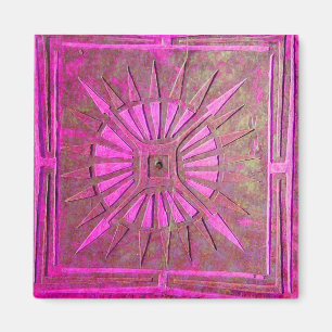 MORNING STAR,rosa violet Magnet