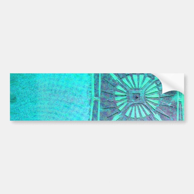 MORNING STAR Teal Blue, Monogram Bildekal (Framsidan)