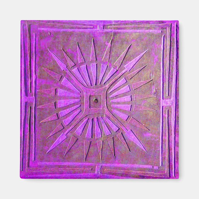 MORNING STAR,violet lila Magnet (Framsidan)