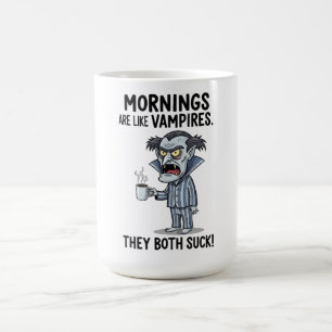 Mornings är som Vampires Kaffemugg