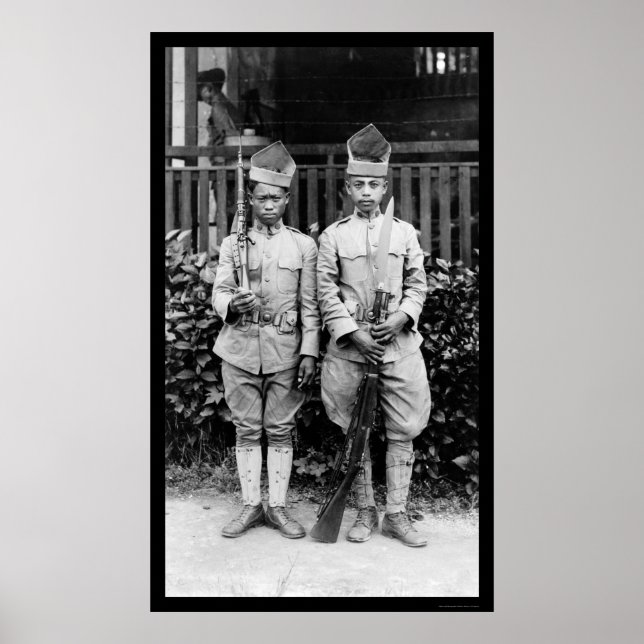 Moro Soldiers Filippinerna 1909 Poster (Framsidan)