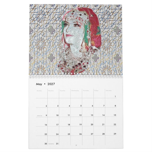 Moroccan Amazigh Beauty Calendrier Kalender (May 2027)