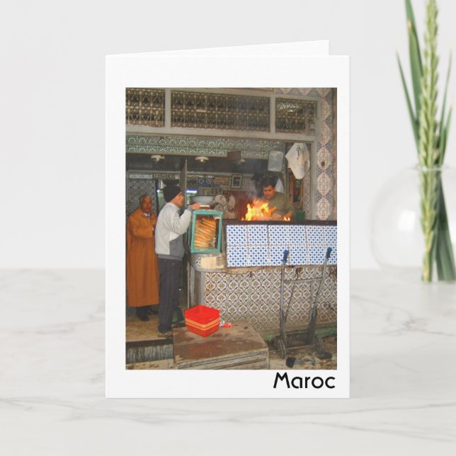 Moroccan BBQ Kort (Framsida)