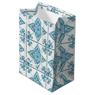 Moroccan Blue Tile Motif