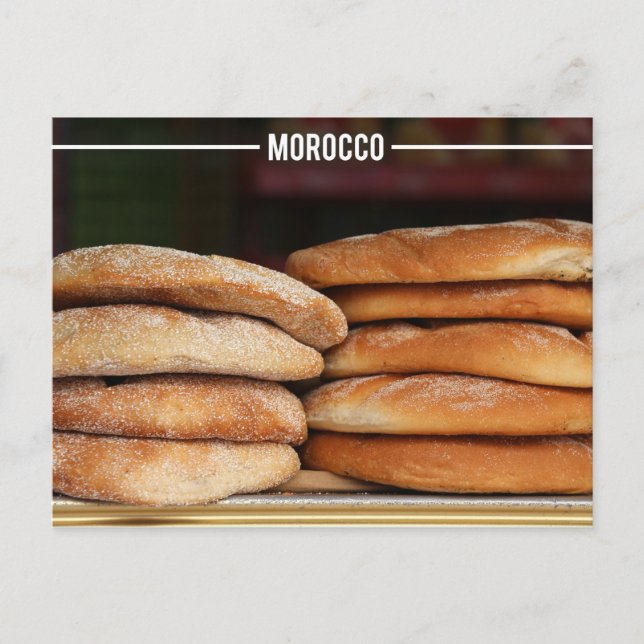 Moroccan Bread - Khobz Kesra, Marocko Vykort (Framsida)