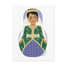 Moroccan Bride Matryoshka-vykort