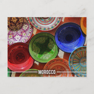 Moroccan Ceramic Tallrikar Vykort