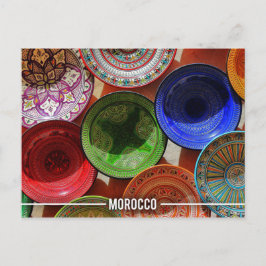 Moroccan Ceramic Tallrikar Vykort