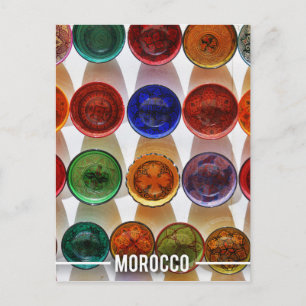 Moroccan Ceramic Tallrikar Vykort