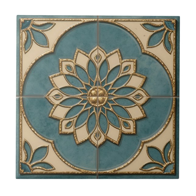 Moroccan Ceramic Tile – Decorative Home Décor  Kakelplatta (Framsidan)