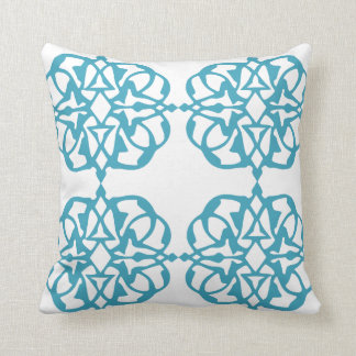 Moroccan Damask Teal Kudde