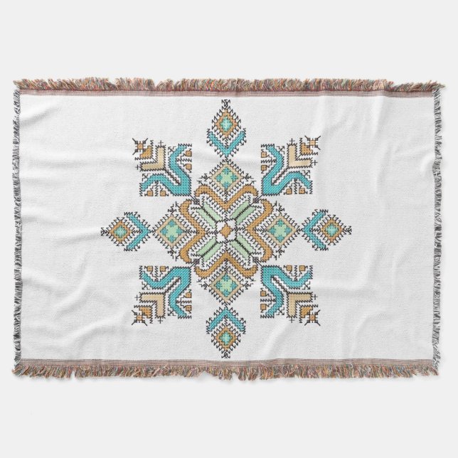 Moroccan Embroidery Star Filt (Framsidan)