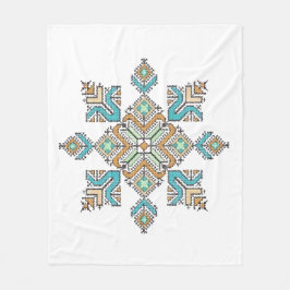 Moroccan Embroidery Star Fleecefilt