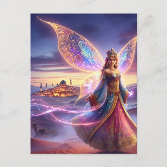 Moroccan Fairy Vykort (Framsida)