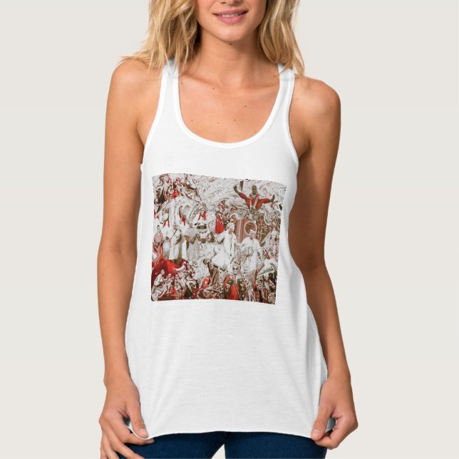 Moroccan Feast V2 Linne Med Racerback (Framsida)