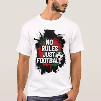Moroccan Flag Street Football Spirit Design T Shirt
