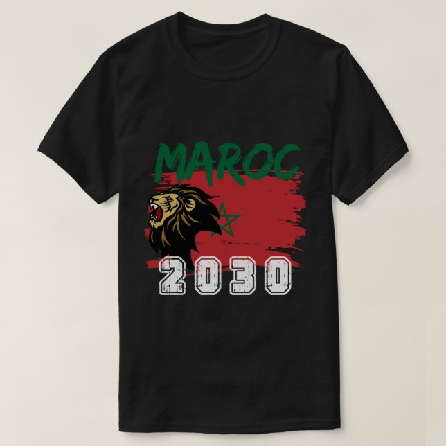 Moroccan Football Fan T Shirt (Design framsida)