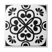 Moroccan Geometric Black and White