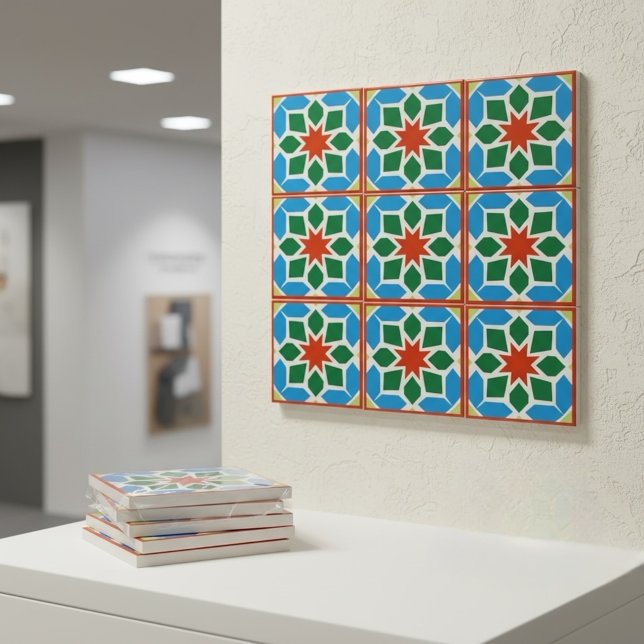 Moroccan Geometric Ceramic Tile Decor Kakelplatta (Skapare uppladdad)