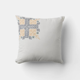 Moroccan Geometric Embroidery Art Kudde