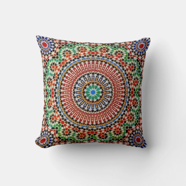 Moroccan Geometric Pattern  Kudde (Framsida)