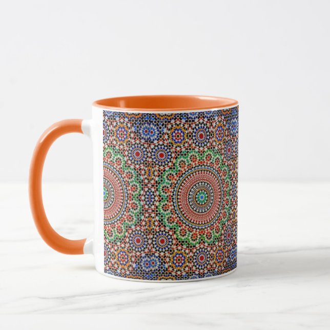 Moroccan Geometric Pattern  Mugg (Vänster)