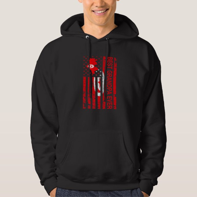 Moroccan Grandma Marocko USA Mor Da Hoodie (Framsida)