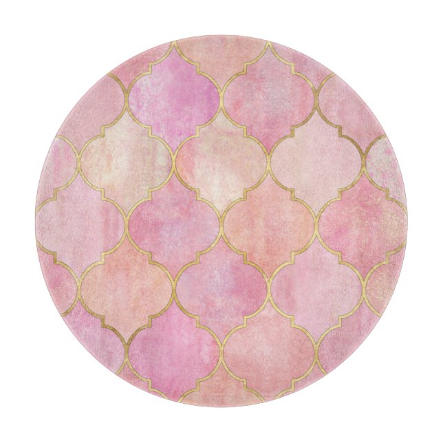 Moroccan Guld Line: Rosa Watercolor (Framsidan)