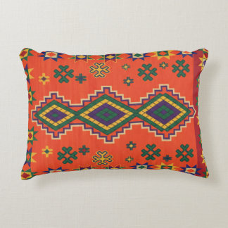 Moroccan Harmony in Orange Prydnadskudde