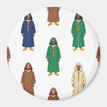 Moroccan Hooded Djellaba Manar Mönster