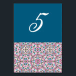 Moroccan Lattice Geometric Mandala Bröllop Bordsnummer<br><div class="desc">Den vackra inbjudan att fira särskilda tillfällen och festivaler kommer med digital inbjudan och e-inbjudan enligt din begäran. Vi skulle vilja att kärlek kopierar våra konstruktioner för att tillverka många-produkter som OSA kort, etiketterkuvert och mycket annat. Anpassningen är tillgänglig för redot att skriva ut på begäran på info@shamaurcreatif@gmail.com. Se fram...</div>