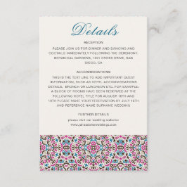 Moroccan Lattice Geometric Mandala Bröllop Tilläggskort