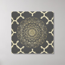 Moroccan Mandala - Wrapped Canvas