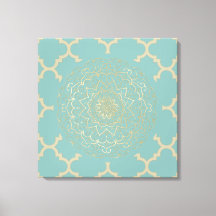 Moroccan Mandala - Wrapped Canvas
