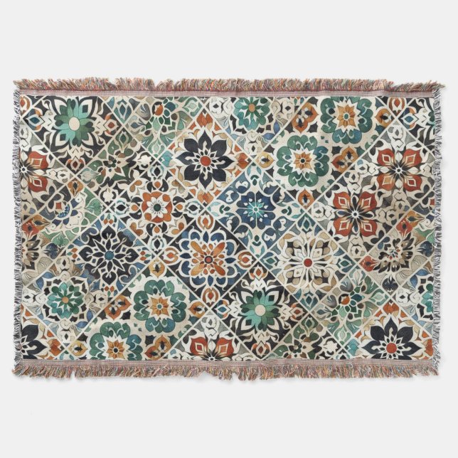 Moroccan Mixology Throw Blanket Filt (Framsidan)