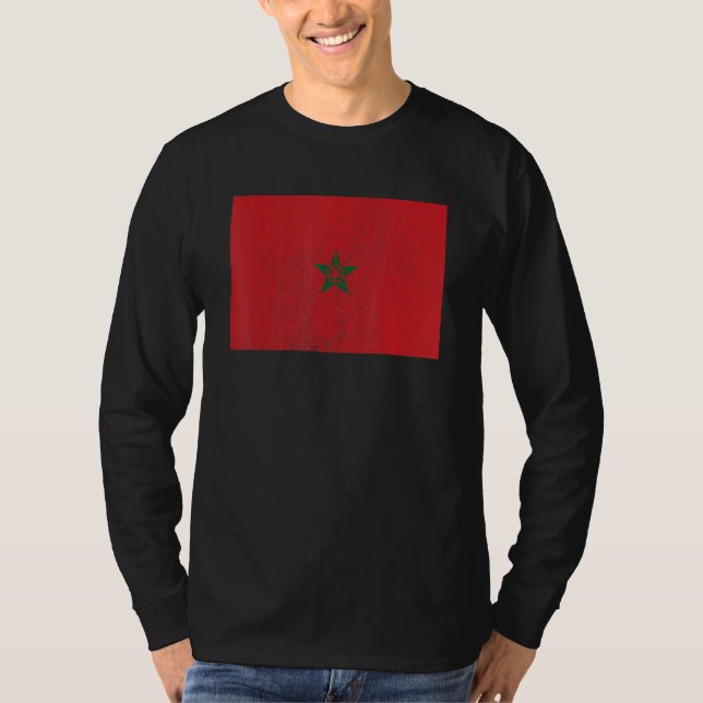 Moroccan Morocco Flag Pride Moroccan Flag T Shirt (Framsida)