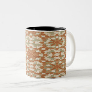 Moroccan Mosaic Star Pattern Mug Två-Tonad Mugg