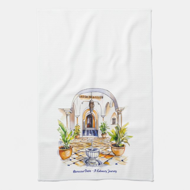 Moroccan Oasis - A Culinary Journey Kitchen Towels Kökshandduk (Vertikal)