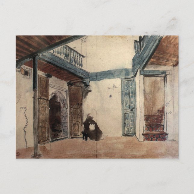 Moroccan Sketchbook nr 1 av Eugène Delacroix Vykort (Framsida)