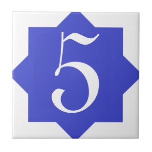 Moroccan Star Blue-nummer Kakelplatta