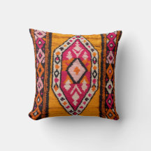 Moroccan Sunshine: Decorative Gult Kilim Cushion
