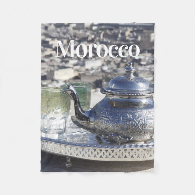 Moroccan Tea | Traditionell kläder | Casablanca Fleecefilt (Framsidan)