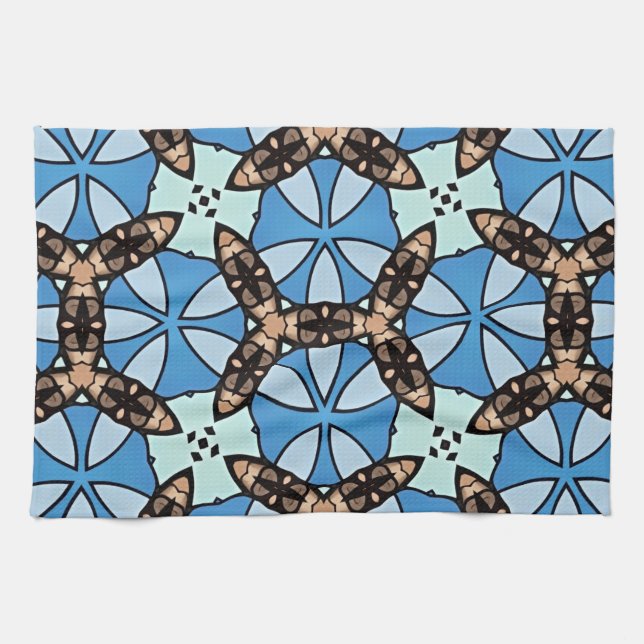 Moroccan Tile Pattern -2 Kökshandduk (Horisontell)