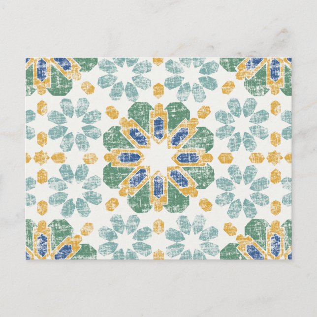 Moroccan Tile - Pond Vykort (Framsida)