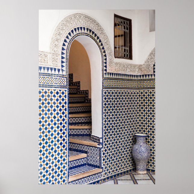 Moroccan Tiled Doorway Poster (Framsidan)