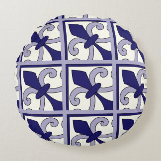 Moroccan Tiles Pattern #2 Rund Kudde