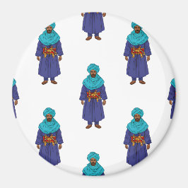 Moroccan Tuareg Man Mönster Magnet