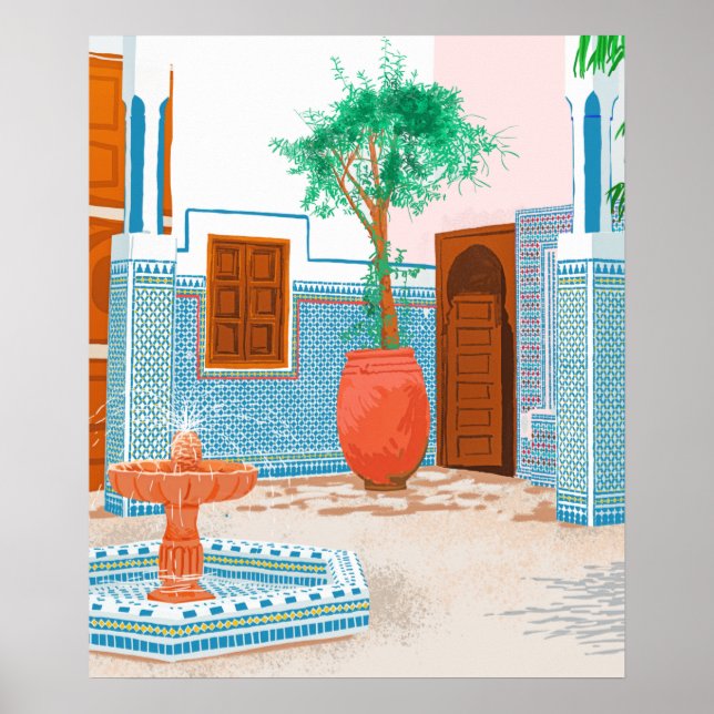 Moroccan Villa Poster (Framsidan)