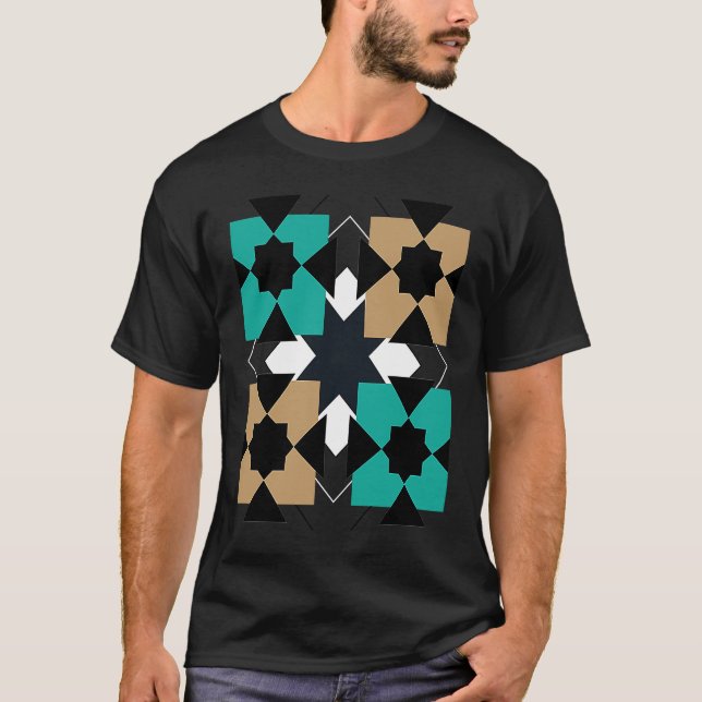 moroccan zelij t shirt (Framsida)